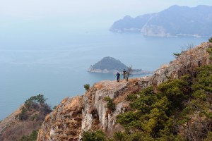 One of the peaks on Saryang-do, a small island off the coast of Tongyoung, South Korea.